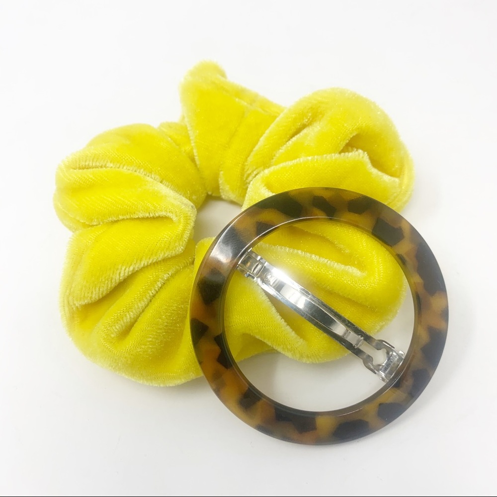 Hair Scrunchy and Leopard Clip Bundle